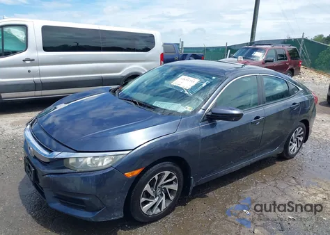 2016 Honda Civic Ex from USA, damaged, VIN 19XFC2F73GE061751